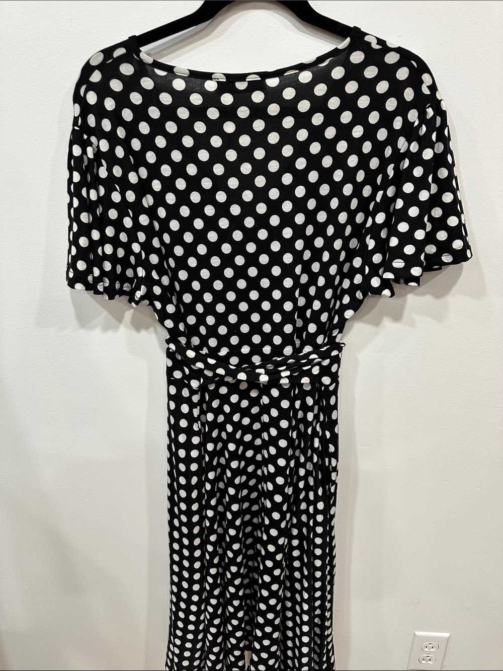 Nemidor Black & White Polka Dot Midi Dress - Picture 4 of 4